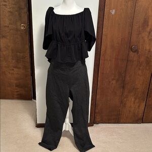 Eloquii Black Off-Shoulder Blouse